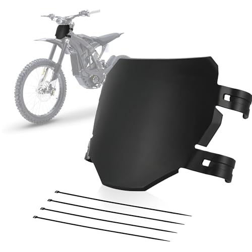 Motorrad Vorderes Nummernschild Dirt Bike Kennzeichen für Surron Light Bee S/X X160 X260 Talaria X3 MX3 MX4 E-bike-Schwarz