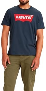 T-shirt Graphic Set-in Neck Homme Levi's Dress Blues XXL