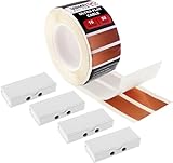 Vixen Go Hidden Flat Wire 2 Conductor 16 Gauge Paintable Cable for Audio Speakers, Smart Doorbell, LED Lighting, Low Voltage Appliances 50 FT + 4 Quick Connectors
