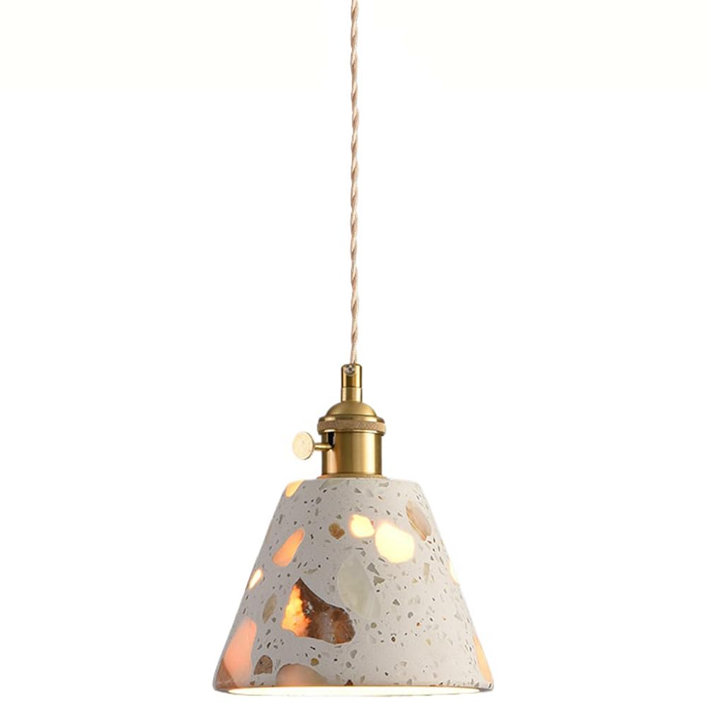 Luminaire pendentif en marbre naturel et terrazzo haut de gamme - 8