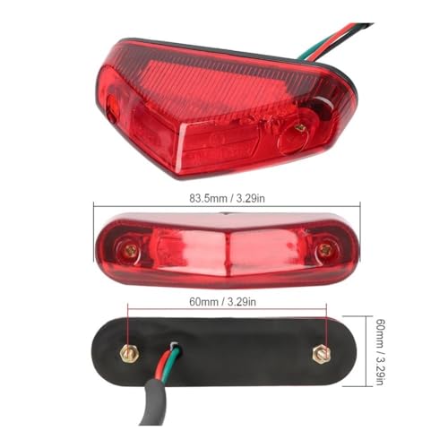 Luz trasera de motocicleta universal 12V intermitentes ATV LED 7