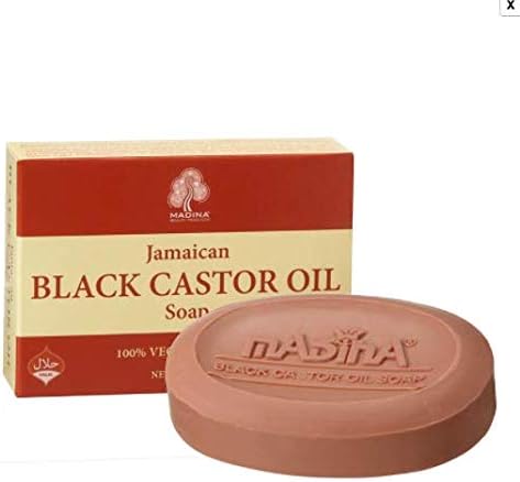 Madina Jamaican Black Castor Oil Soap [3.5 oz.] (Pack of 3)