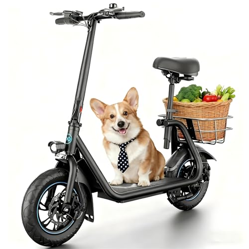 AWWSCOOTER C1 Electric Scooter 450W, 20 Mi, 16 Mph, Foldable