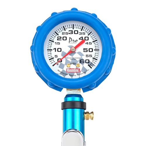 Image of QuickCar Racing Products 56-260 Tire Inflator and Gauge, 0-60 psi, Blue