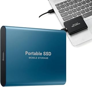 16 terabytes Disco Duro USB Externo móvil portátil, Gran Capacidad, Disco Duro portátil de Alta Velocidad, Cuaderno, Disco de Memoria Universal de Escritorio(Azul)