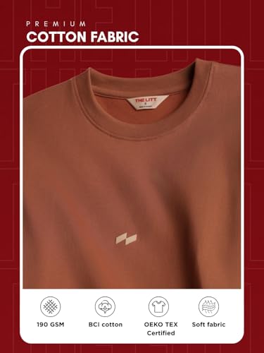 Image of Men's Relaxed Fit Cotton T-Shirt | Half Sleeve | 190 GSM | Drop Shoulder | Crew Neck | White | Null Print | Pre-Shrunk & Bio-Washed