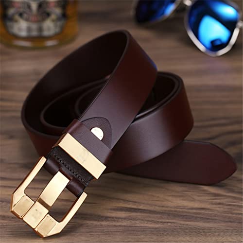 Men's leather casual pin buckle belt men's leather youth middle-aged jeans with men's trendy4
