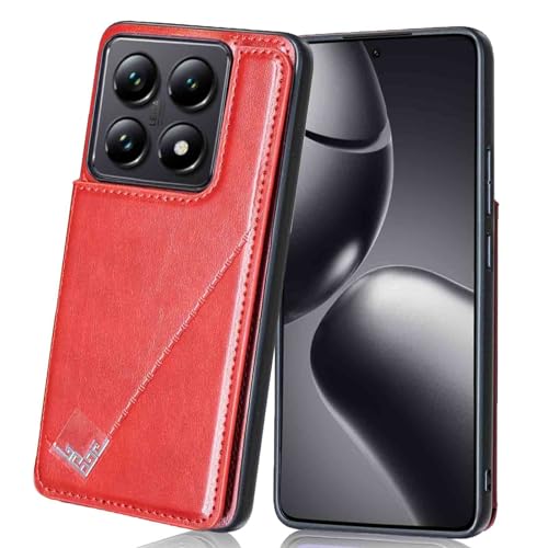 �yViesa�z�w�ʃJ�o�[ �P�[�X�蒠�^ �݊��� �P�[�X �蒠�^ Mi 14T PRO A402XM �Ή� XIAOMI �w�ʌ^�P�[�X (���b�h) �}�O�l�b�g ���u���X�^���h�@�\ ���z�^ �X�}�z�o�b�N?�J�o�[ �V���I�~ ���b�h�~�[14T�v�� mi14tpro