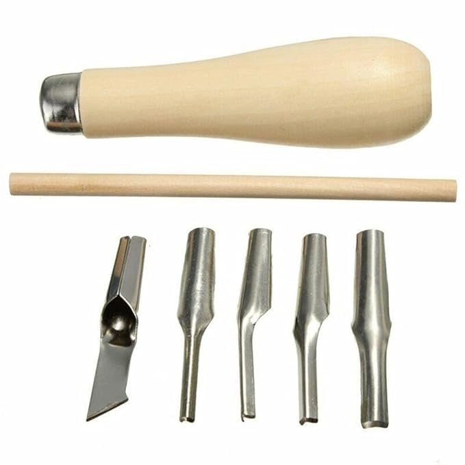Image of URBAN BOX Linoleum Knifes Assortment, Block Cutter Linoleum Carving Cutting Tool for Lino Cut, Linograph Print Stamps, DIY Engraving, Building Blocks, Carving
