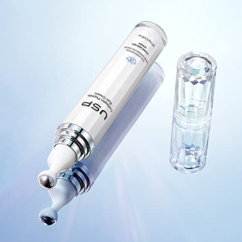 Collagen Peptide Eye Cream with Massage Roller Long-lasting Moisturizing Lift Tighten Anti-wrinkle Anti-aging Eye Cream for Dark Circles and Puffiness 15g - Image 8