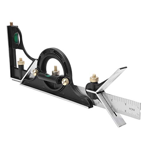 Transportador y escuadra combinada multifuncional 300mm acero inox miniatura 7