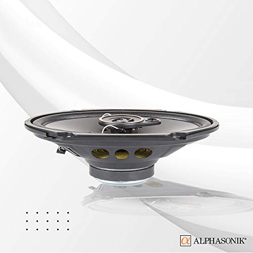 image for Two Pair of Alphasonik AS68 6x8 inch 350 Watts Max 3-Way Car Audio Ful
