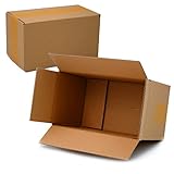 Qualität: Die Kartons sind für den robusten Versandweg geeignet und tragen bis zu 20 Kg. Sie sind bündig geschlossen. Menge: 25 Kartons.