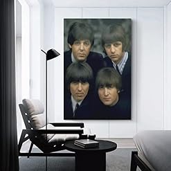 Poster Beatles 1965 – Peinture décorative sur toile – Affiches murales et d’art – Impression moderne pour chambre à… - Les Beatles, Paul McCartney, John Lennon, RIngo Starr, George Harrison Poster Beatles 1965 - Peinture décorative sur toile - Affiches murales et d'art - Impression moderne pour chambre à… – Image 3
