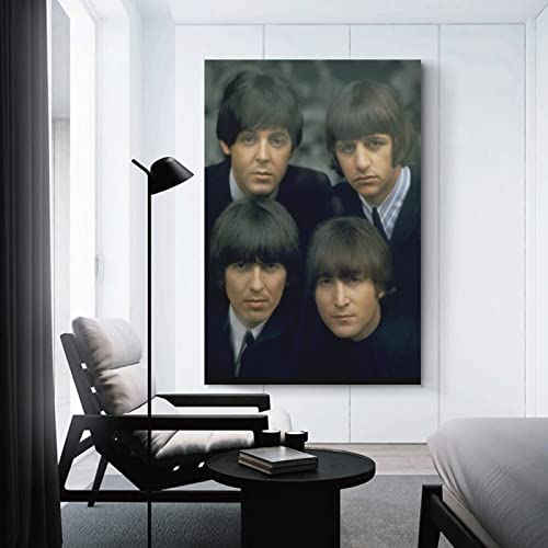 Poster Beatles 1965 – Peinture décorative sur toile – Affiches murales et d’art – Impression moderne pour chambre à… - Les Beatles, Paul McCartney, John Lennon, RIngo Starr, George Harrison Poster Beatles 1965 - Peinture décorative sur toile - Affiches murales et d'art - Impression moderne pour chambre à… – Image 4