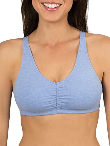 Image of Fruit of the Loom Women's Adjustable Shirred Front Racerback Sports Bra Multi Packs!