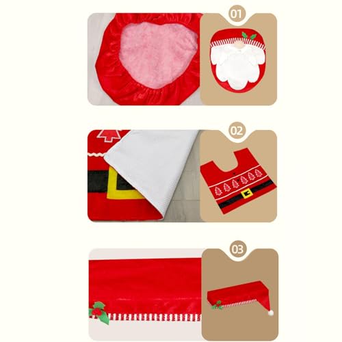 Juego de decoración de baño navideño ideal para regalar en estas fiestas 8