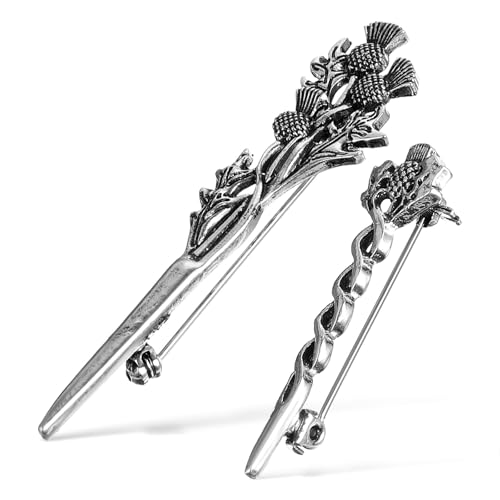 Broche Chardon Écossais idéale pour accessoiriser un costume homme lors d'un mariage