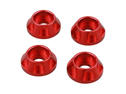 ポッシュ(POSH) バイク用品 NASAタイプキャップホルダー M6用 レッド 004086-02