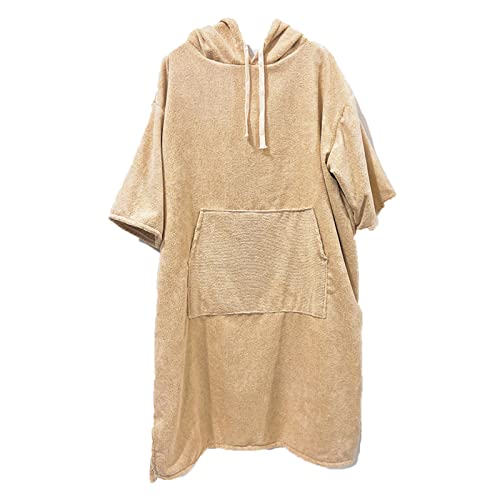 DAMEGA Surf Poncho, Albornoz De Playa De Rápida Absorción con Capucha Toalla De Microfibra Absorbente De Secado Rápido Albornoz Adulto Hombre Mujer Niño