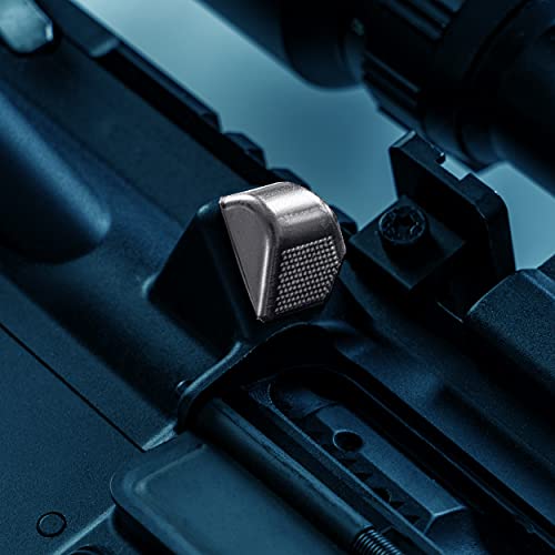 Brass Deflector Device:Guides Spent Brass into Pile, Protects Rifle Paint/Coating, Saves Brass for R-e-Loading, Prevents Brass-Burn, 5 Pcs (Black)