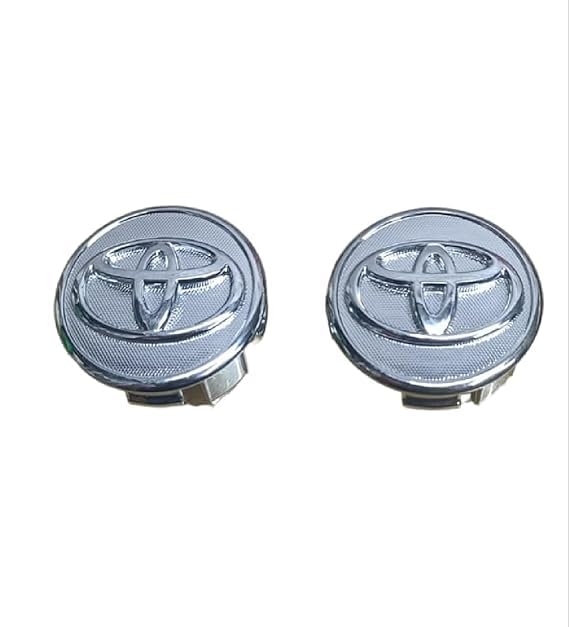 Fabbay Car Alloy Wheel Cap Wheel Hub Caps Centre Cover Compatible/Replacement for Etios/Etios Liva/Etios Cross/Corolla Altis (2 Pieces)