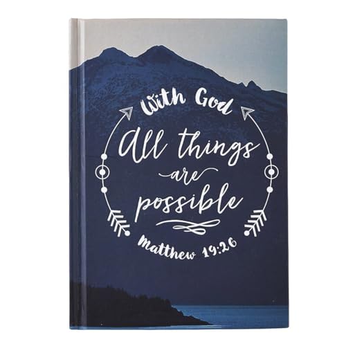 Journal Avec Dieu tout est possible couverture rigide carnet de notes 15cm