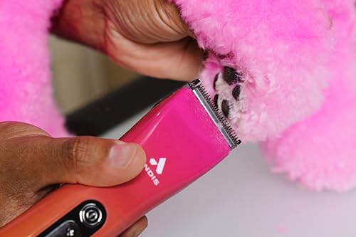 Image of Andis 562745 ProClip 5-in-1 Cord /Cordless Clipper, 5 Speeds, Sunset | Adjustable blade sizes 9-40 (2mm-0.25mm), 4,500-6,500 SPM, USB-C charging, dog grooming clipper