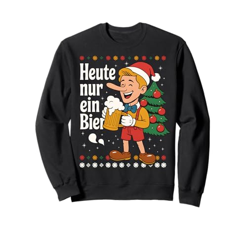 Heute NUR EIN Bier - BIERNOCCHIO Xmas X Lecker Bierchen Sweatshirt