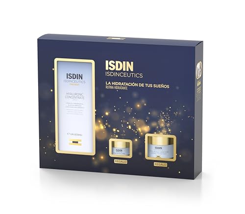 PACK ISDINCEUTICS RUTINA HIDRATANTE DIA - Hyaluronic Concentrate 30ml, REGALOS Mini Hyaluronic Eyes 4g y Mini Hyaluronic Moisture 8 ml