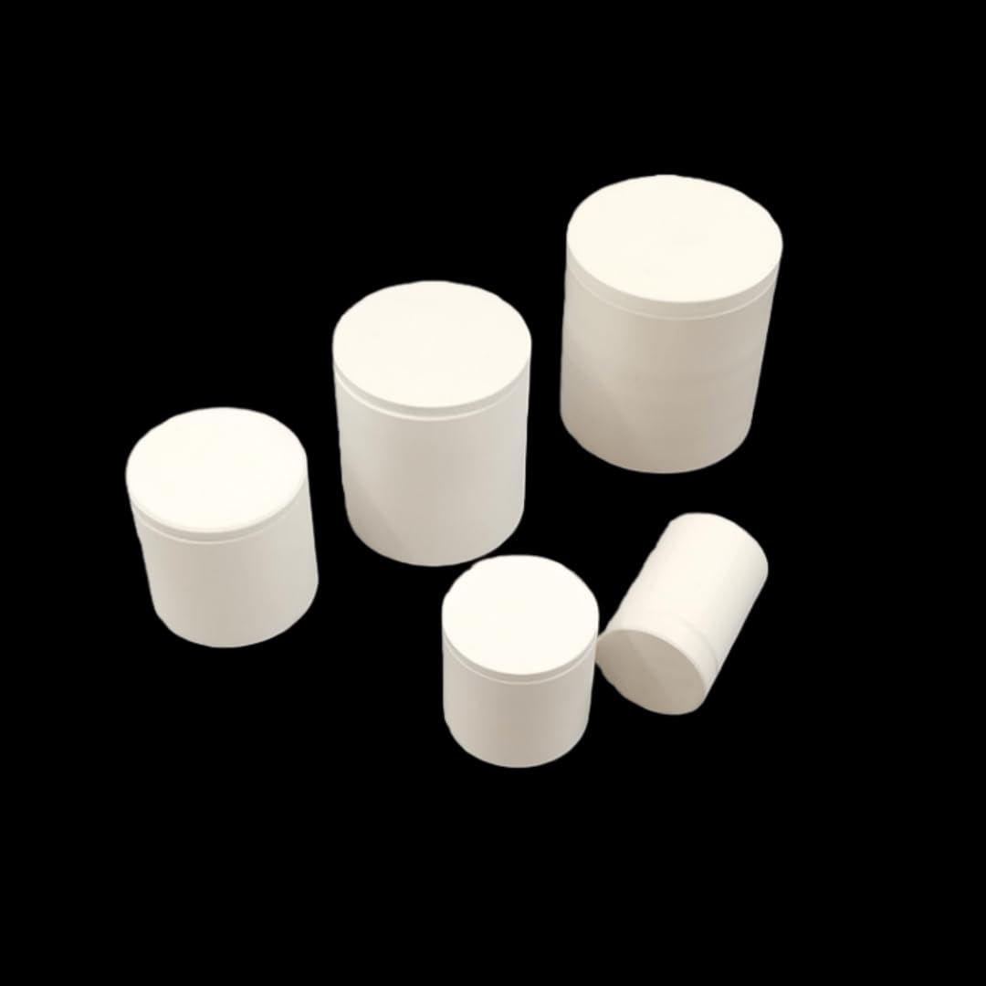Tygle z azotku boru - odporne na wysokie temperatury ceramiczne łodzie BN do laboratoriów - trwały pojemnik, 1 sztuka