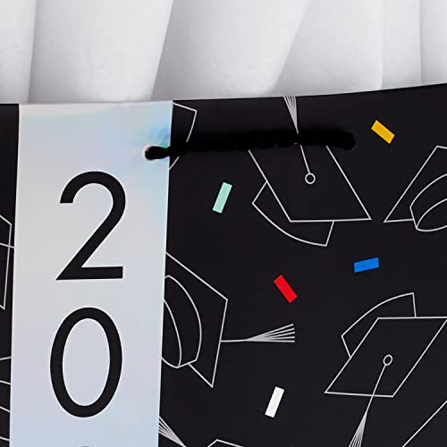 Hallmark-9-Medium-Graduation-Gift-Bags-with-Tissue-Paper-3-Bags-Holographic-2022-Rainbow-Mortarboard-Congrats-Grad-for-High-School-College-Law-School-Graduates