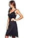 Ilusion 2012 - Slip Dress for Women – Anti-Static Fabric, Adjustable Straps, Loose Fit – Underdress Slip, No Show Lines - Black, Size 38