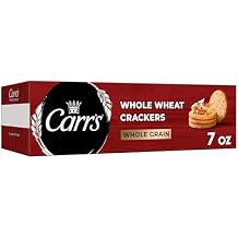 Carrs Crackers, Whole Grain Crackers, Party Snacks, Whole Wheat, 7oz Box 1 Box