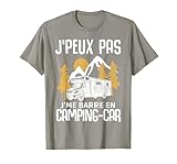 Je Peux Pas j' me Barre en Camping Car Cadeau Camping Camper T Shirt, Homme, Ardoise, L