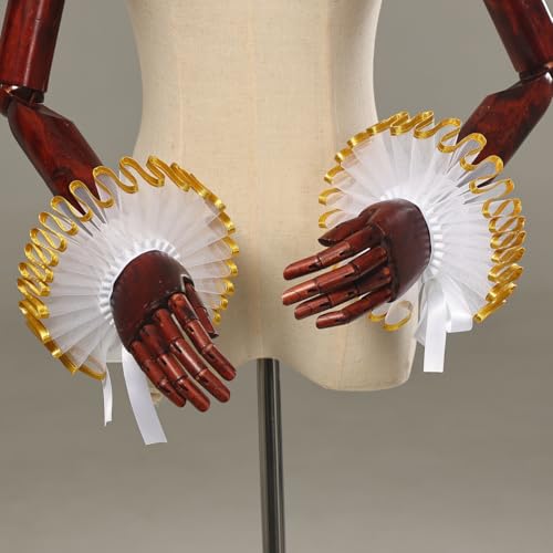 Muñequeras con volantes de estilo renacentista e isabelino 3