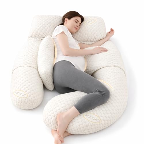 Cocooning serenity – Coussin de Grossesse Ergonomique 360° – Coussin Grossesse pour Dormir – Soutien Ventre, Dos et Jambes – Coussin Maternité et...