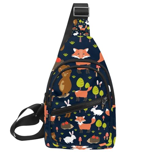 Sac de poitrine étanche Fruit : sac à dos à bandoulière homme anti-pluie