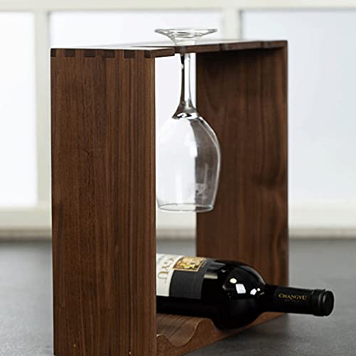 Soporte de vino de madera para 3 botellas miniatura 3