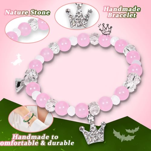 AICase Wicked Friendship Bracelets,Wicked Merch Elphaba Galinda Friendship Matching Bracelets Bff Witch Hat Crown Charms Jewelry Accessories,Movie Stuff Musical Merch for Fans -Valentine's Day Gifts3