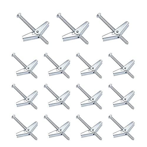 15 PièCes Crochets De Plafond M4cheville A Bascule Crochet De Fixation Au Plafond Vis D'Extension Vis SuppléMentaires, Vis à Bascule MatéRielles,Pour L'Installation Au Plafond, Le Montage Mural Cover