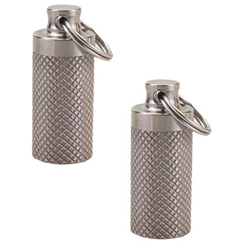 BESPORTBLE 2 Pcs Porta-Comprimidos Estojos Porta-Comprimidos de Metal Estojos Organizadores de Pílul