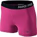 Nike Women's Pro Three-Inch Short Vivid Pink/Anthracite SM