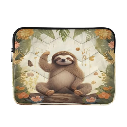 Funda para portátil de 13-14 pulgadas Forest Sloth impermeable