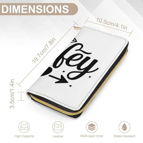 Travel Purse Fashion Design, Huge Storage Capacity Wallet, Cute Decor Wallet, Long PU Zipper Purse Diamond Bride Wifey Gift2