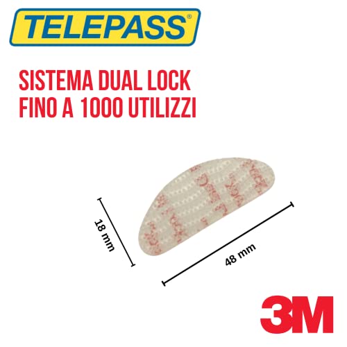 WCS-SHOP® Adesivo Telepass Originale 3M Dual Lock