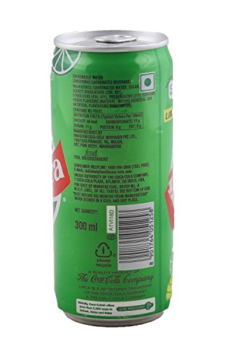 Image of Limca Soft Drink - Lemon Flavor, 300ml Tin