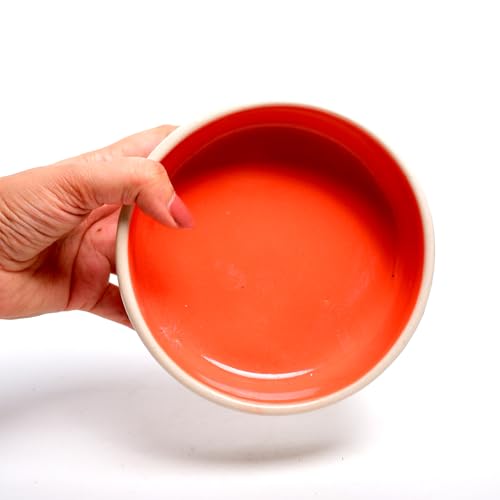 Image of Twin Heart Breakfast Bowl | Dishwasher Microwave Safe | Adorable Ceramic Bowl | Cute Valentine Heart Printed Patterned Dessert /Breakfast /Soup /Ice Cream Small Bowl (Multicolor)