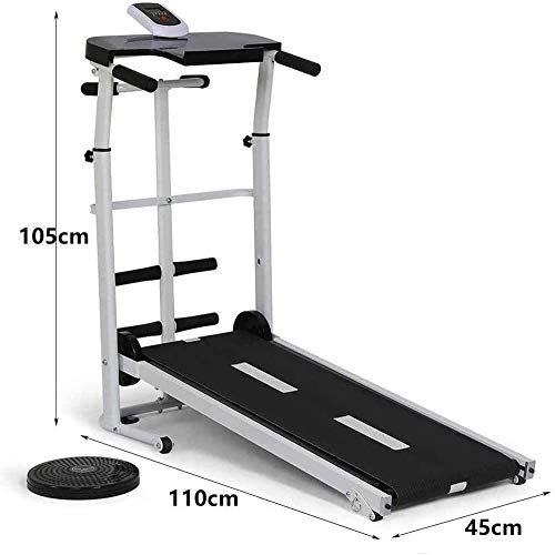 Caminadora manual plegable para casa y oficina miniatura 6