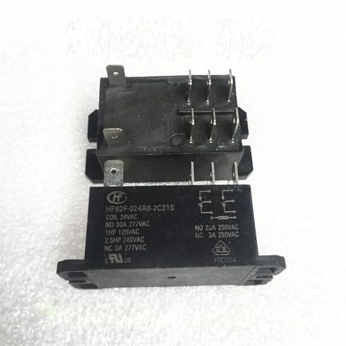 Relais 24V HF92F 024A6 2C21S pour stabiliser la tension de charge des moteurs 30A